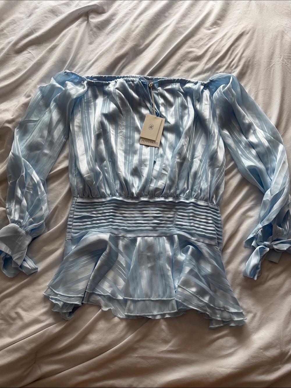 Peppermayo Eira Balloon Sleeve Mini Dress